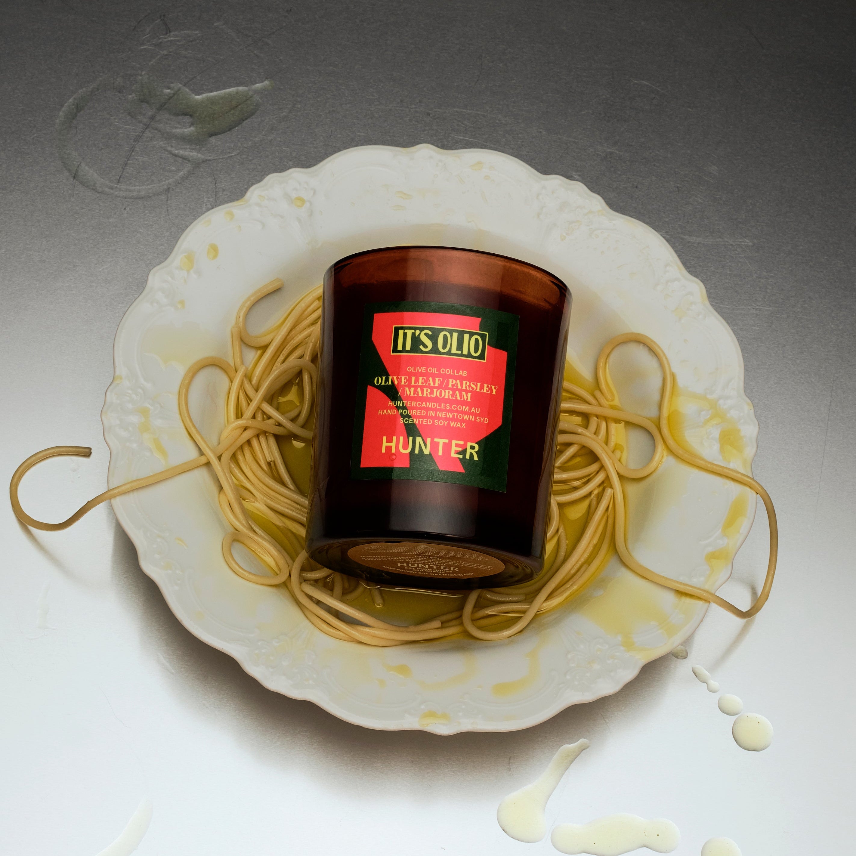 IT'S OLIO COLLAB OLIVE OIL CANDLE / olive leaf, marjoram, parsley