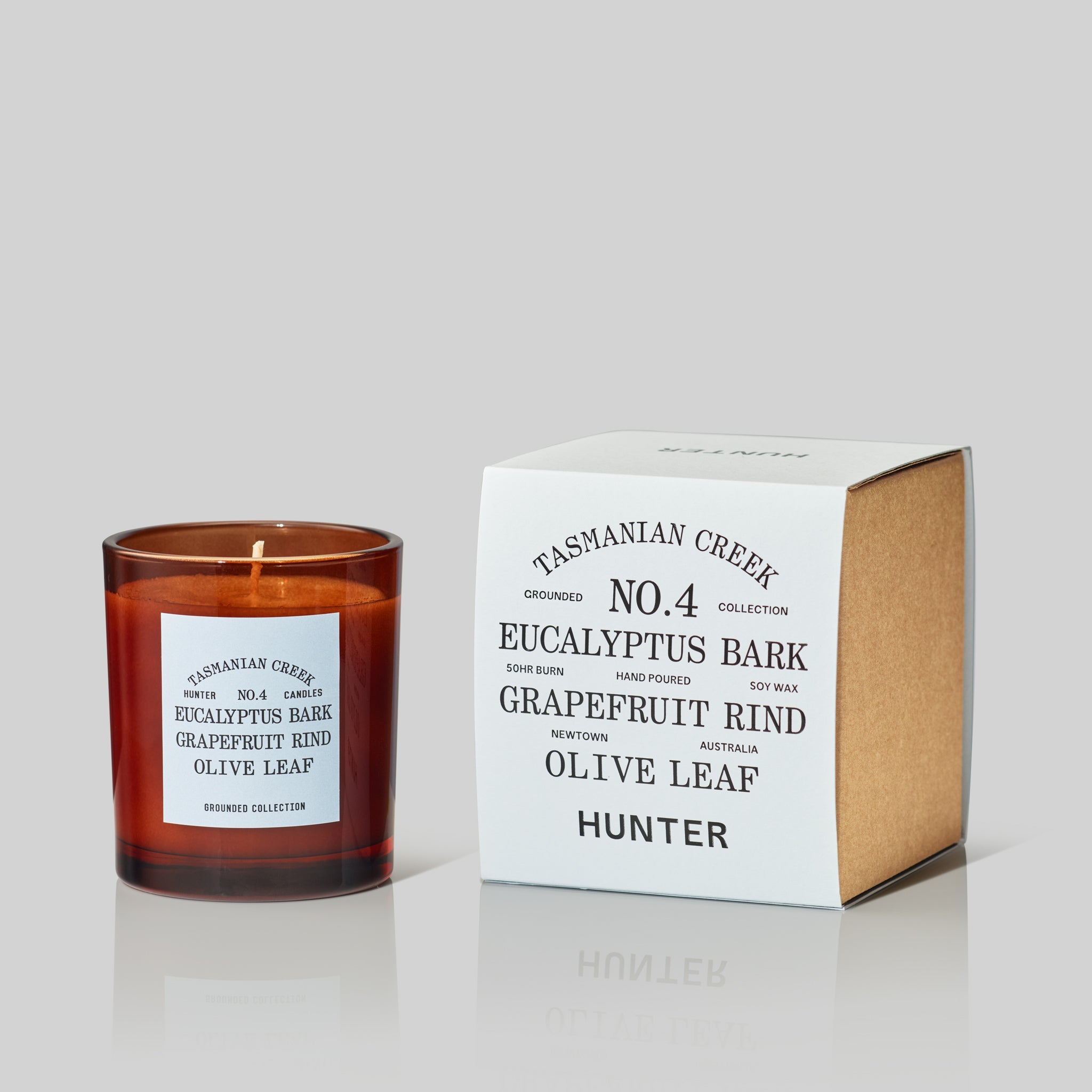 NO. 4 TASMANIAN CREEK / eucalyptus bark, grapefruit rind, olive leaf