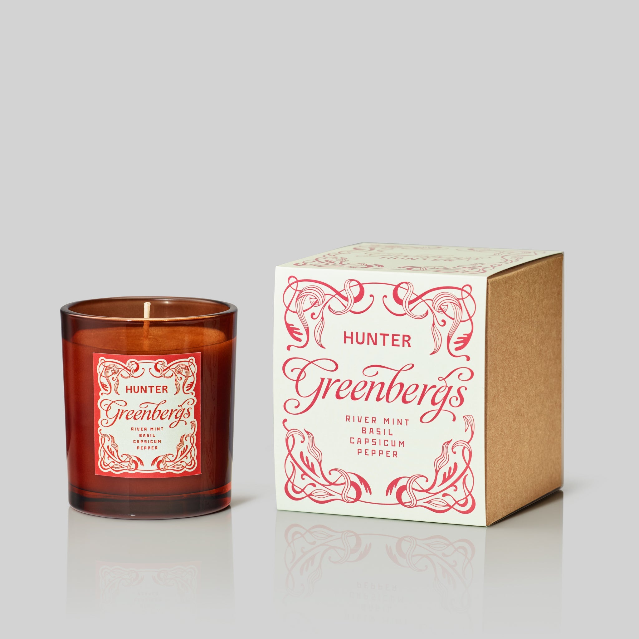 GREENBERGS COLLAB CANDLE / river mint, basil, capsicum, pepper