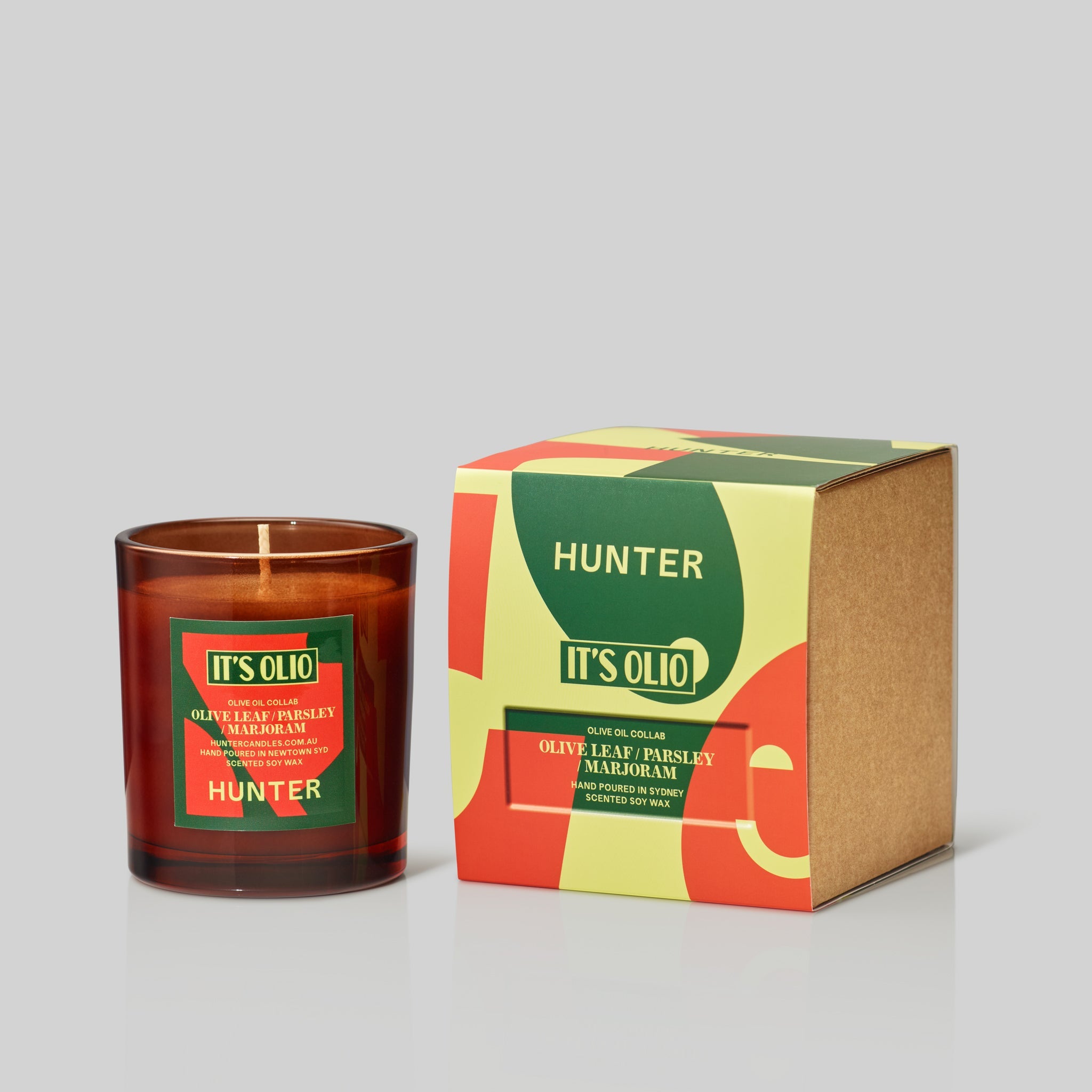 IT'S OLIO COLLAB OLIVE OIL CANDLE / olive leaf, marjoram, parsley