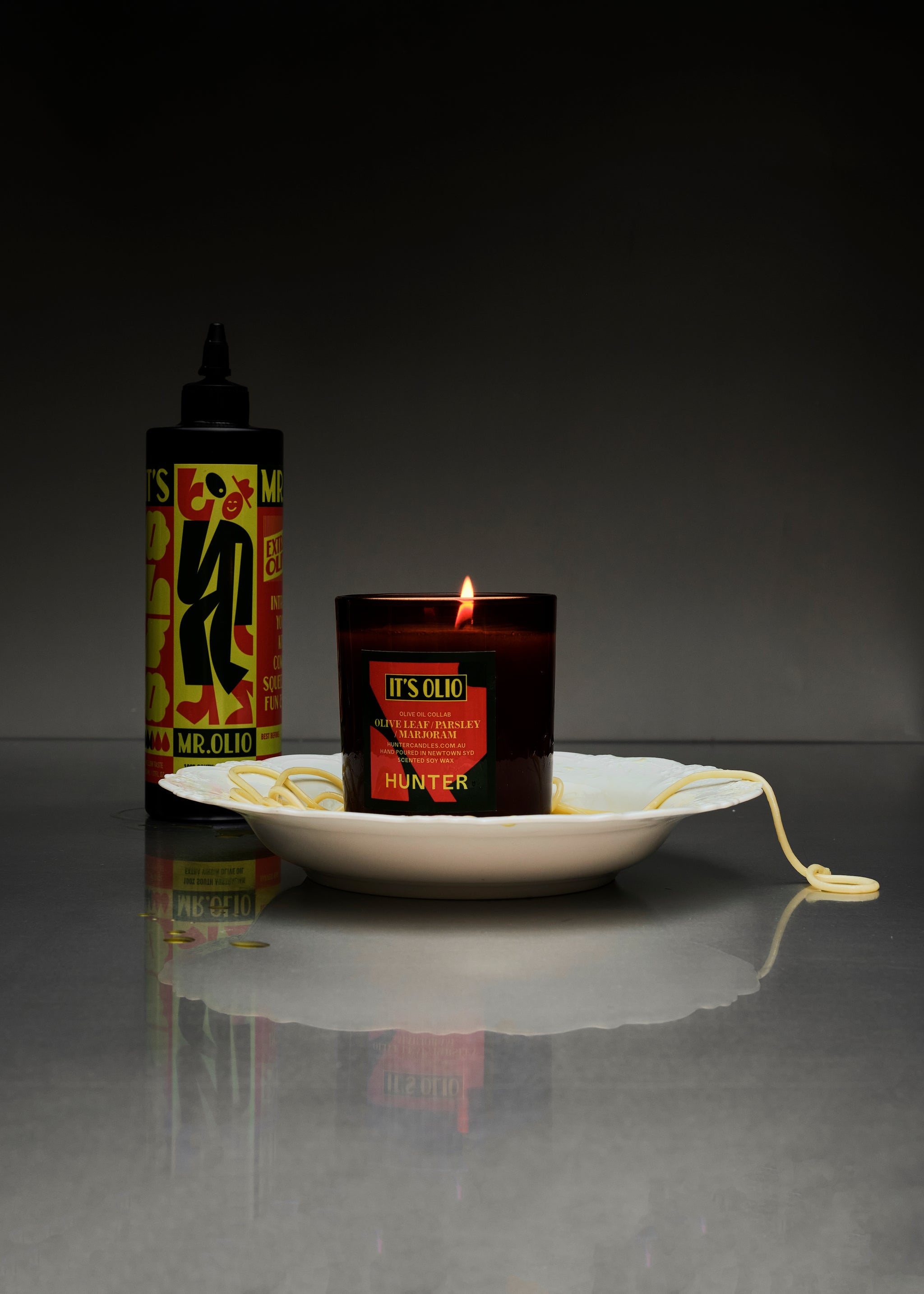 IT'S OLIO COLLAB OLIVE OIL CANDLE / olive leaf, marjoram, parsley