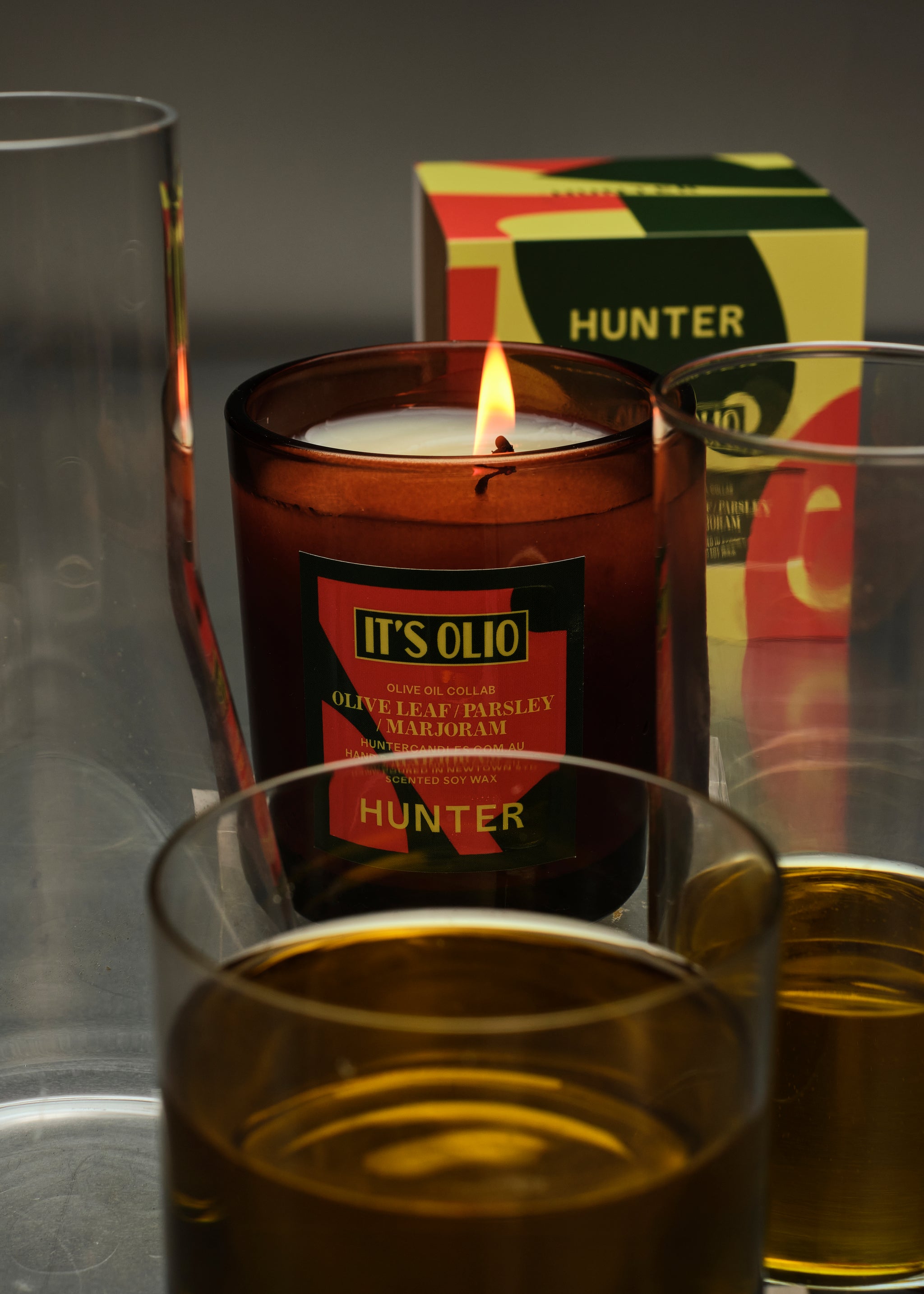 IT'S OLIO COLLAB OLIVE OIL CANDLE / olive leaf, marjoram, parsley