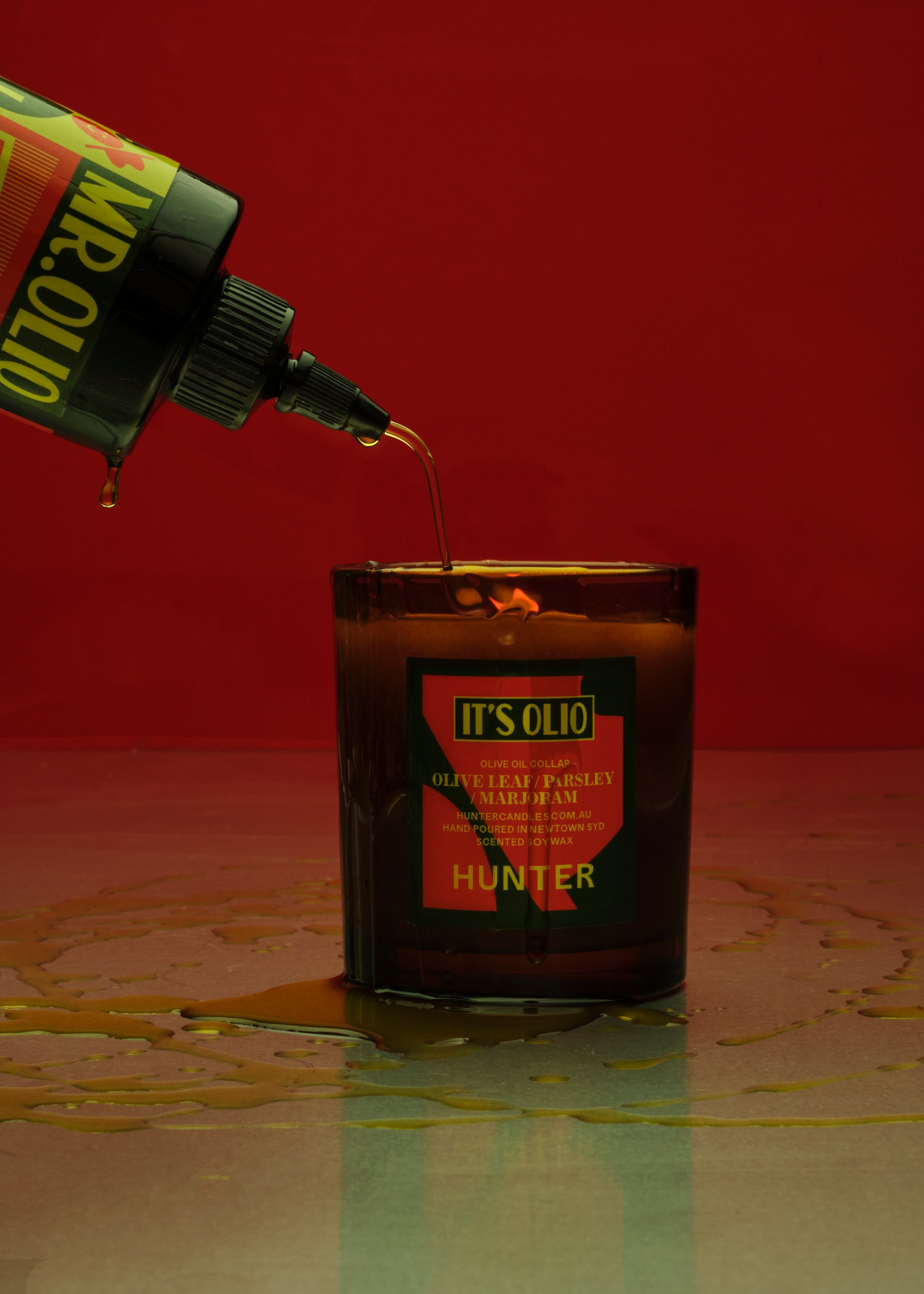 IT'S OLIO COLLAB OLIVE OIL CANDLE / olive leaf, marjoram, parsley