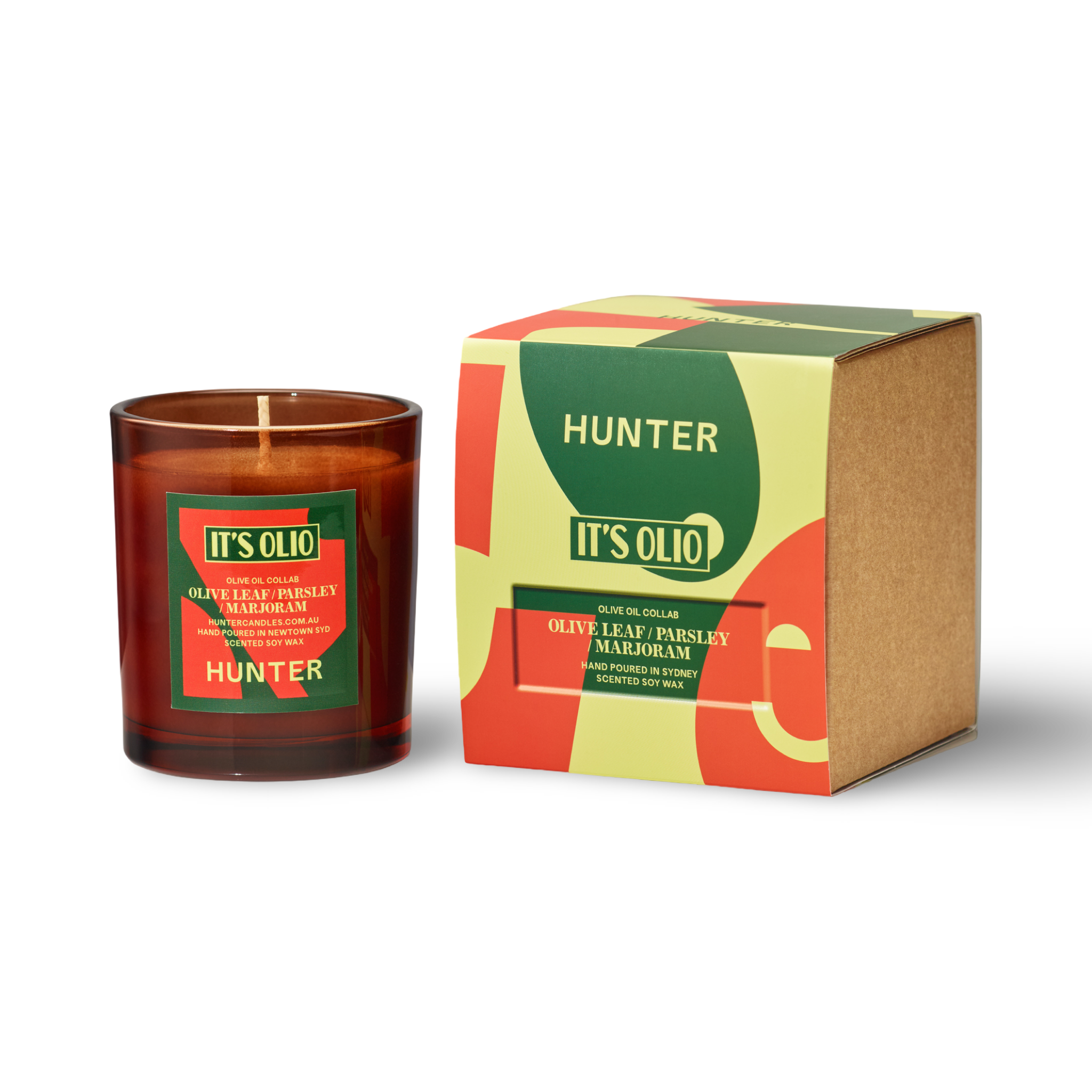 IT'S OLIO COLLAB OLIVE OIL CANDLE / olive leaf, marjoram, parsley
