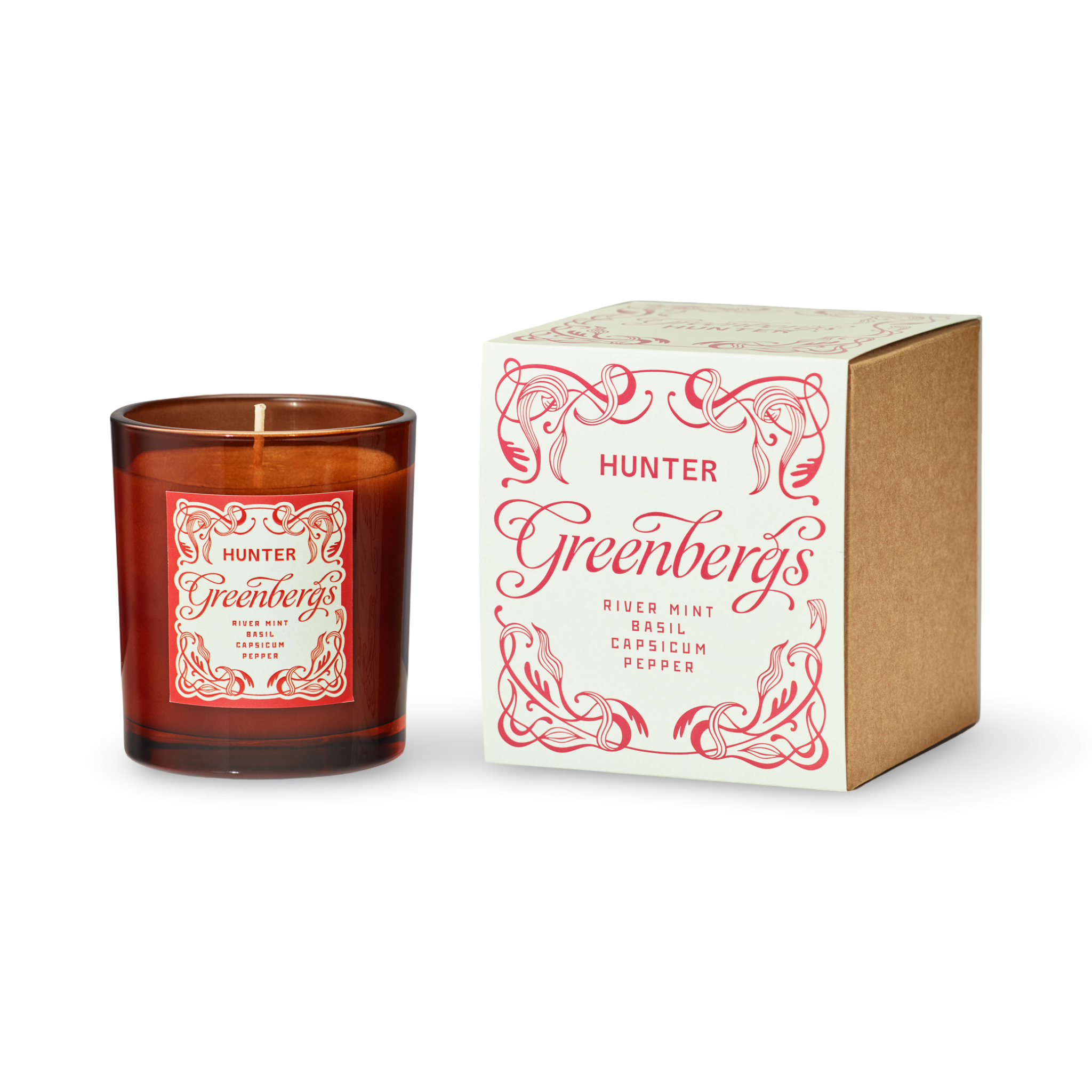 GREENBERGS COLLAB CANDLE / river mint, basil, capsicum, pepper