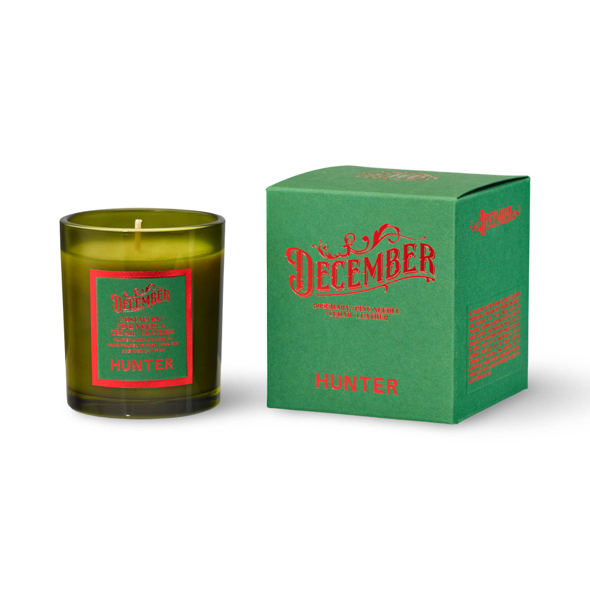 DECEMBER / pine, cedar, rosemary, leather