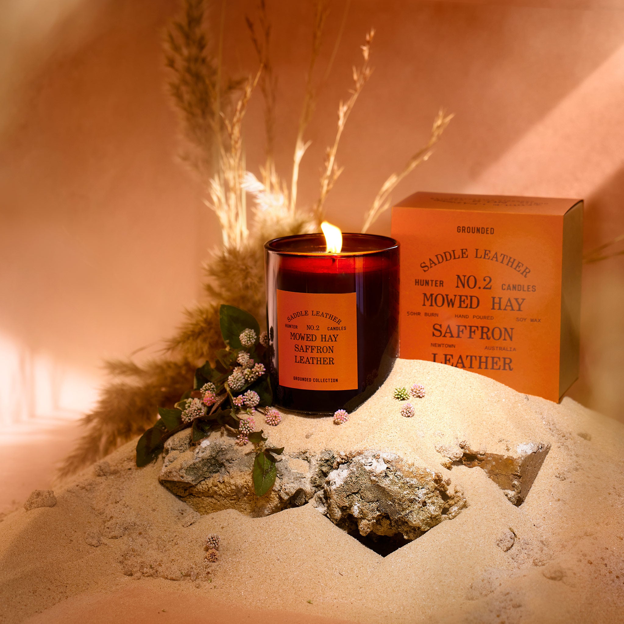 NO. 2 SADDLE LEATHER / mowed hay, saffron, leather